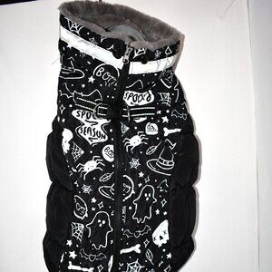 CuteBone Winter Coat with Harness – Reflective Warm Dog Jacket with Zipper, XL